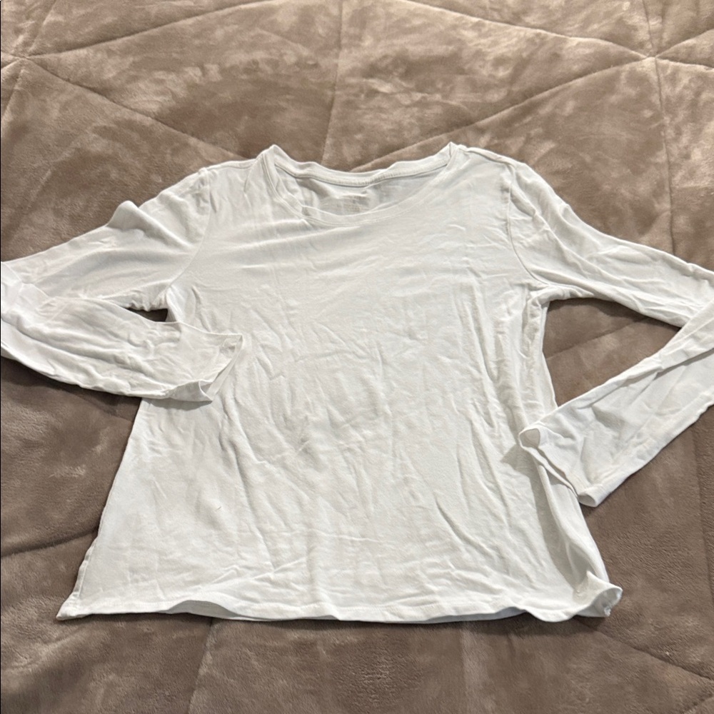 Banana Republic Classic White Long Sleeve Tee Size Small